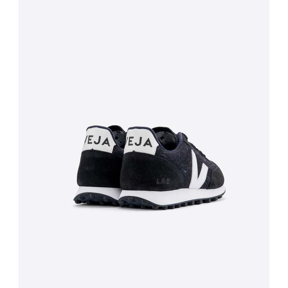 Women's Veja RIO BRANCO FLANNEL Running Shoes Black | SG 421ILH